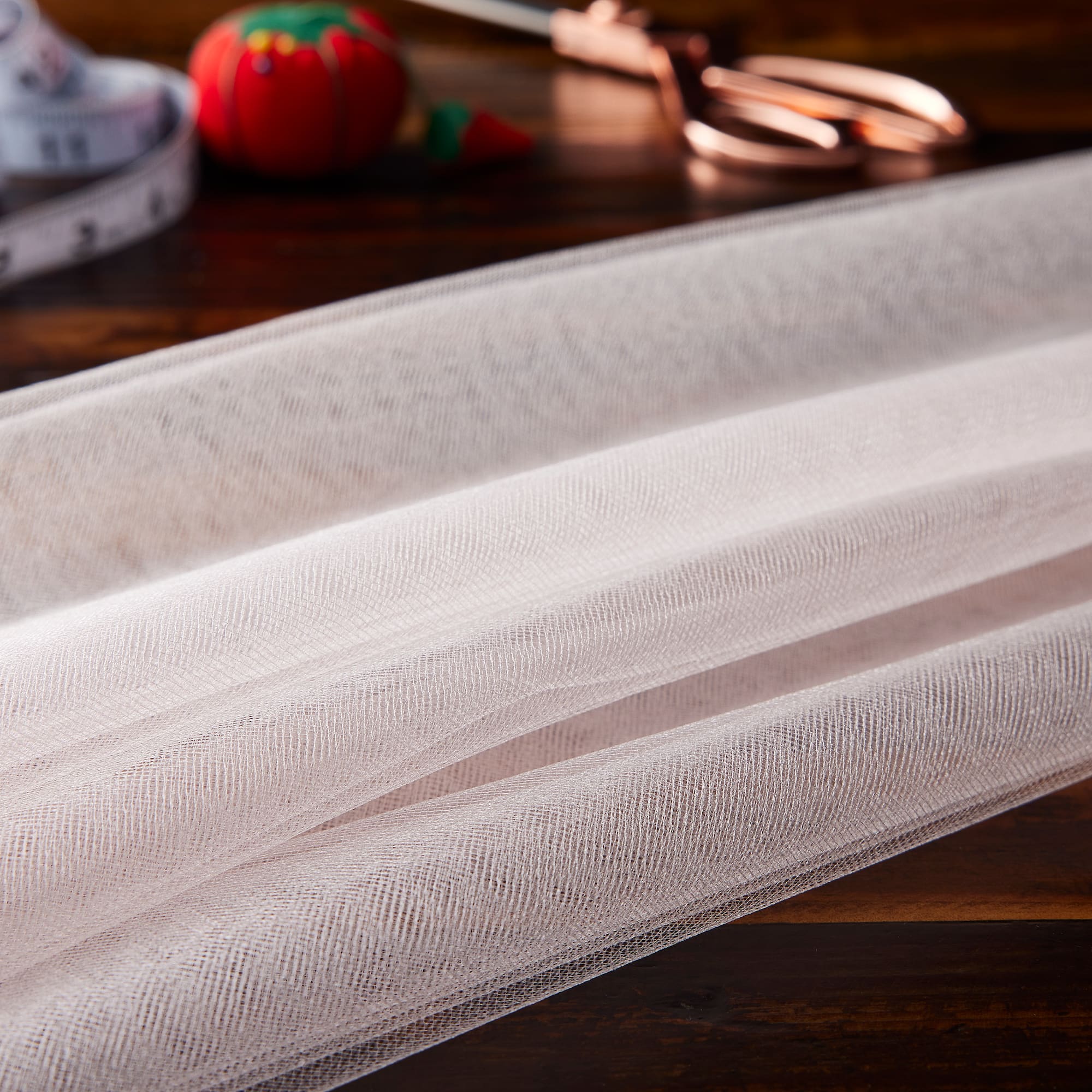 Wyla Rosewater Pink Shiny Tulle